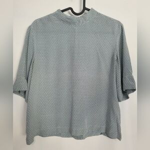 Equipment Femme Silk Printed Blouse Small Blue